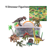 Παιχνίδια Dinosaur 9 τμχ Φιγούρες Μοντέλο Playset With Play Mat And Tr