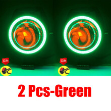 (2 szt. - zielony) Dodatkowy reflektor LED do motocykla Angel Eye Reflektor LED do motocykla Lampa samochodowa