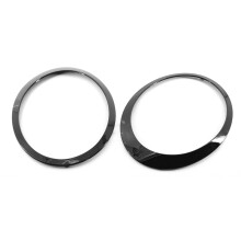(Czarny) 2 szt. do Mini Cooper R55 R56 R57 R58 2007-2015 Błyszczący czarny pierścień reflektora, obramowanie