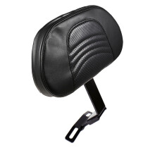 (C)Black Plug-in Driver Backrest Kit Rider Ryggstöd för Harley Fatboy Heritage Softail 2007-2017 CV