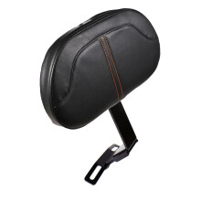 (D)Black Plug-in Driver Backrest Kit Rider Ryggstöd för Harley Fatboy Heritage Softail 2007-2017 CV
