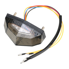 (GRAY)Turn Signals 11 LED Tail Light Stop Brake Lights Motorcycle Signal Indicator Motorbike Blinker Moto Accessories