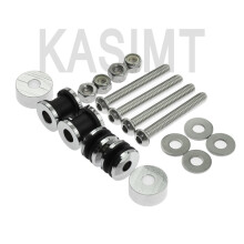 (Chrome)KASIMT Motorcykel Sissy Bar Docking Hardware Kit för Harley Touring FLSTC FXSTSB FXSTS FXSTC