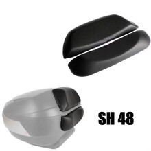 (SH48)Motorcykel Bakre Passagerare Tail Box Bakkudde Ryggstöd För