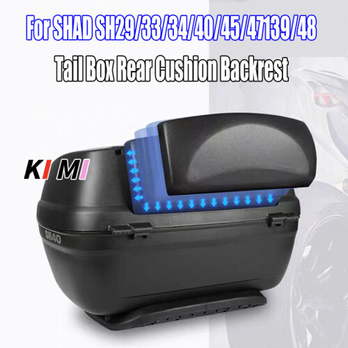 (SH39)Motorcycle Rear Passenger Tail Box Rear Cushion Backrest For 1