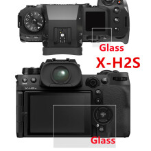 (XH2 XH2S) Självhäftande LCD-skärmskydd i härdat glas för Fujifilm Fuji XH2 X-H2S X-pro3