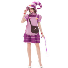 (M) Traje de cosplay de sirvienta francesa femenino y atractivo para mujer, confeccionado en poliéster suave.