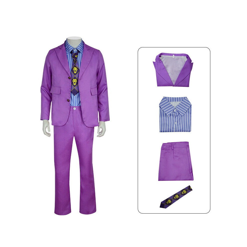 (Femme, M) Jojos Bizarre Adventure Kira Yoshikage Costume de cosplay tenue fête d'Halloween