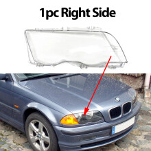 (1 szt. Prawa strona) Osłona reflektora samochodowego do BMW E46 4-drzwiowa seria 3 1998-2001 Klosz