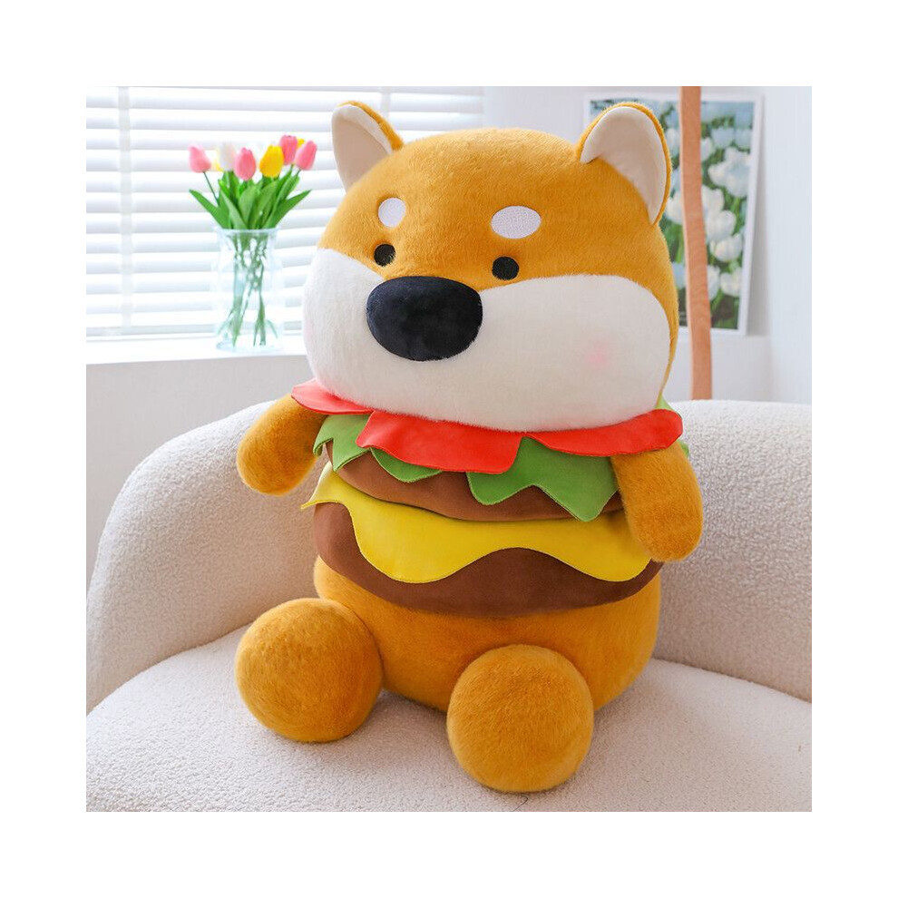 (Jaune, 50 cm/19,69 pouces) cochon Burger en peluche poupée dessin animé coussins décorer enfants fille