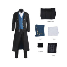 (L) Fantastic Beasts3 Gellert Grindelwald Cosplay Kostüm Rollenspiel Halloween Party