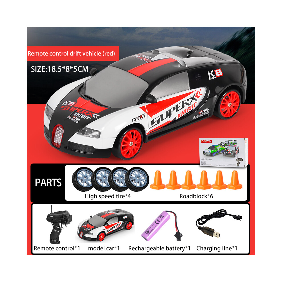 (SC24A10) Voiture télécommandée 2,4 G Drift 4 roues motrices RC Drift Car Toy GTR Modèle AE86 Véhicule