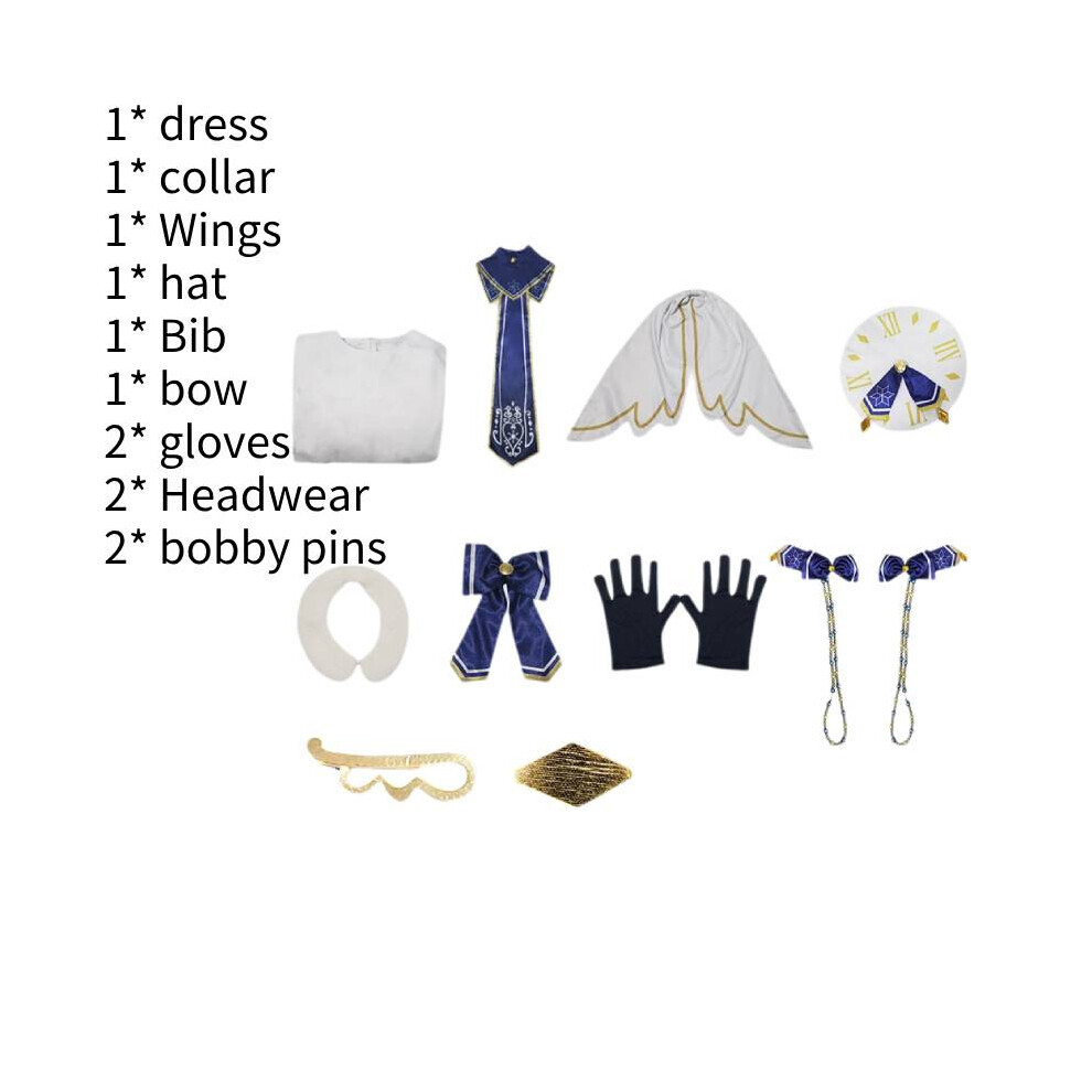 (M) Snow Miku Cosplay robe Costume Cos tenue femmes princesse Polyester matériel