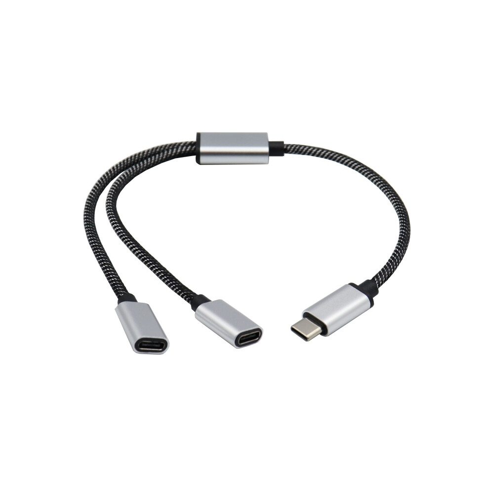A9LC Portable USB C mâle vers double USB C femelle Splitter USB Y Câble Splitter Type C Hub compatible