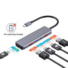 (5 V Extra Power)Getatek USB C Hub 10 Gb/s Rozdzielacz USB C 100 W Ładowanie USB 3.2 Hub kompatybilny