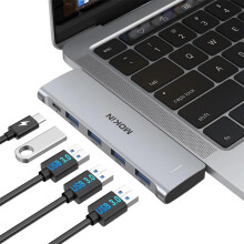 (09 6 w 2 na sprzedaż) Stacja dokująca MacBook Pro Adapter Hub USB typu C Podwójny USB C do HDMI USB