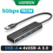 (15 cm) Hub USB 3.0 4 porty HUB USB Smukły, kompatybilny z myszką i klawiaturą, kompatybilny z laptopem