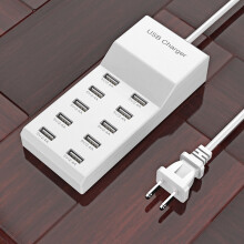 (USA) 10 portów 5 V koncentrator USB Ładowarka sieciowa Adapter paska Przenośny zasilacz USB kompatybilny