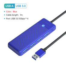 (4 USB 3.0 100 cm USB A) Typ C HUB USB Splitter USB HUB Adapter rozszerzający Dock Ultra-smukły adapter