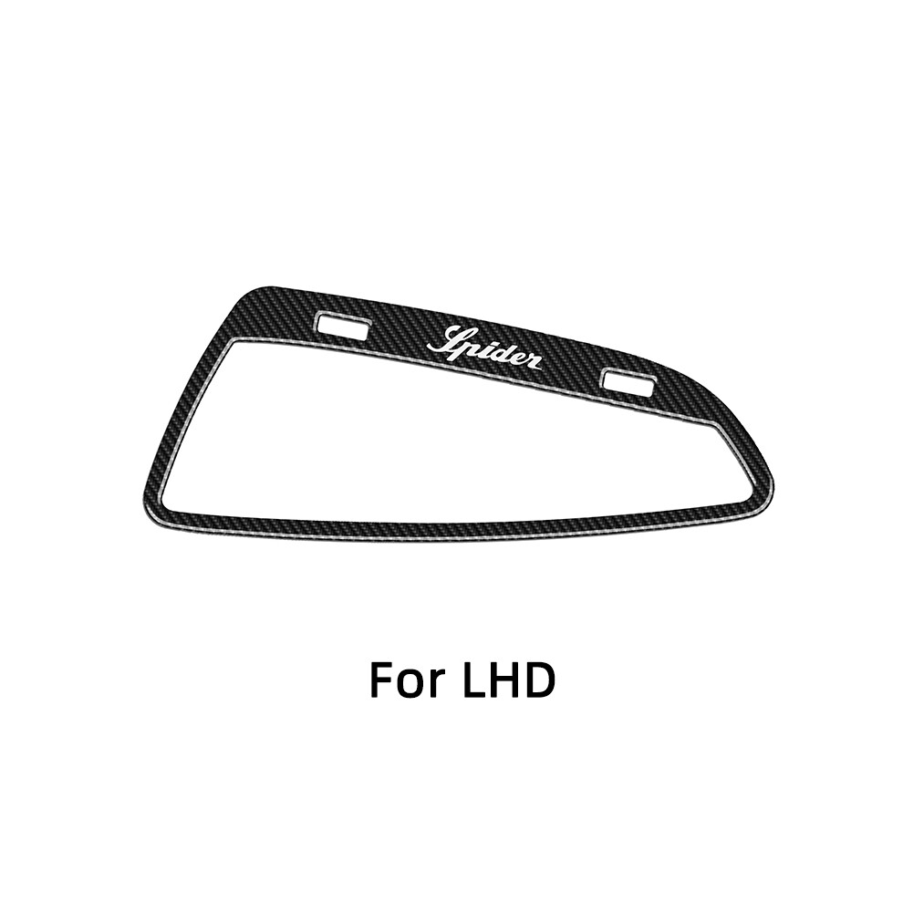 (Pour LHD-noir-C) Cadre de décoration de ventilation de tableau de bord autocollants de voiture en fibre