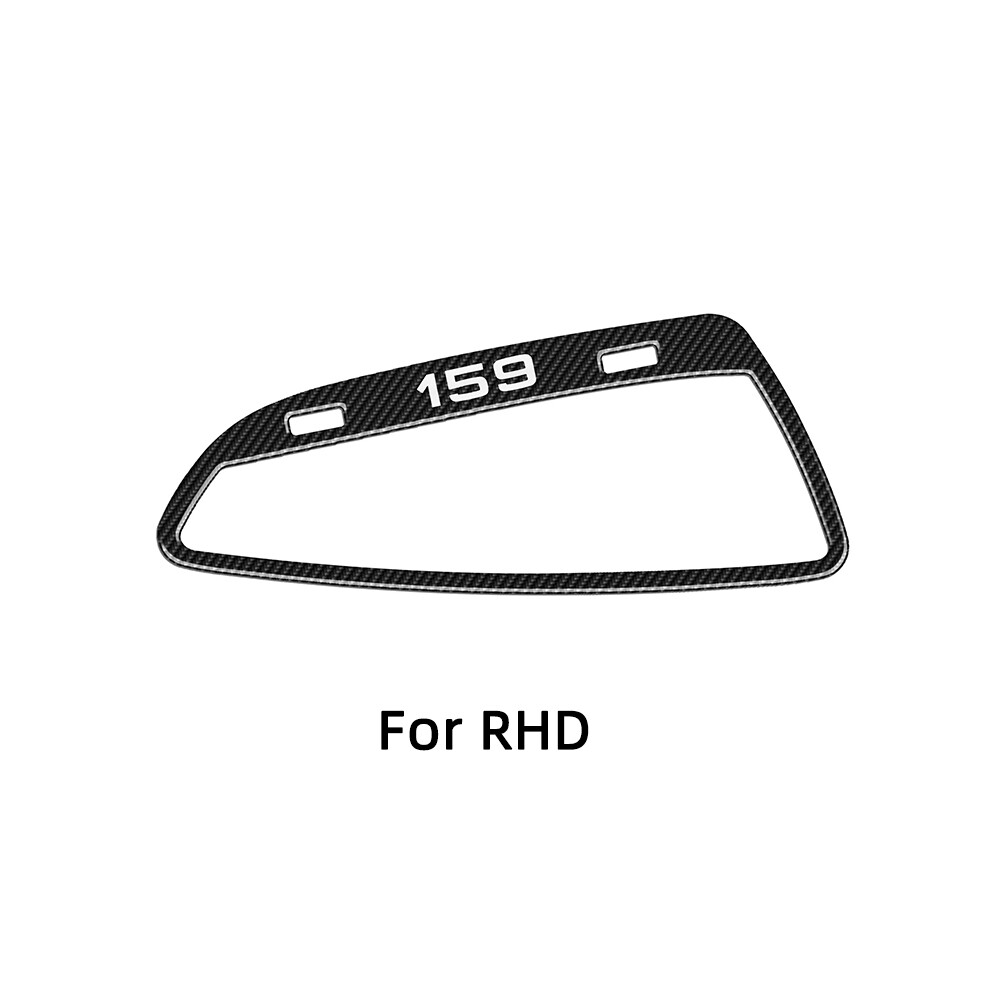 (Pour RHD-Black-A) Cadre de décoration de ventilation de tableau de bord autocollants de voiture en