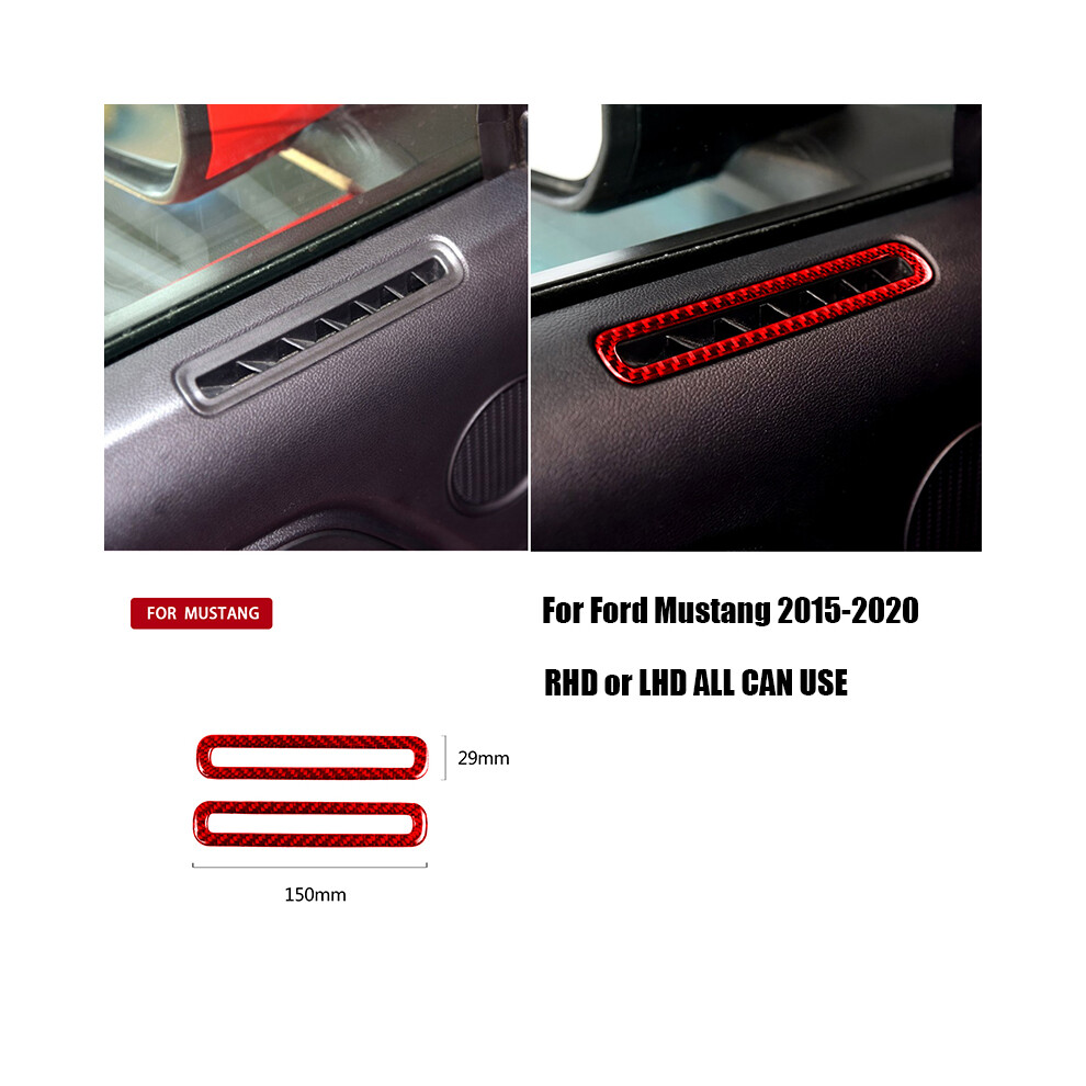 (D) compatible pour Mustang 2015 2016 2017 2018 2019 2020 Accessoires Engrenage intérieur en fibre de