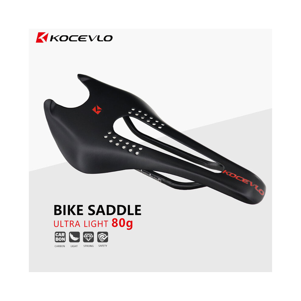 Selle de vélo VTT Route Plaque de carbone Selles Ultralégère 80g Coussin de siège Selle de vélo de course