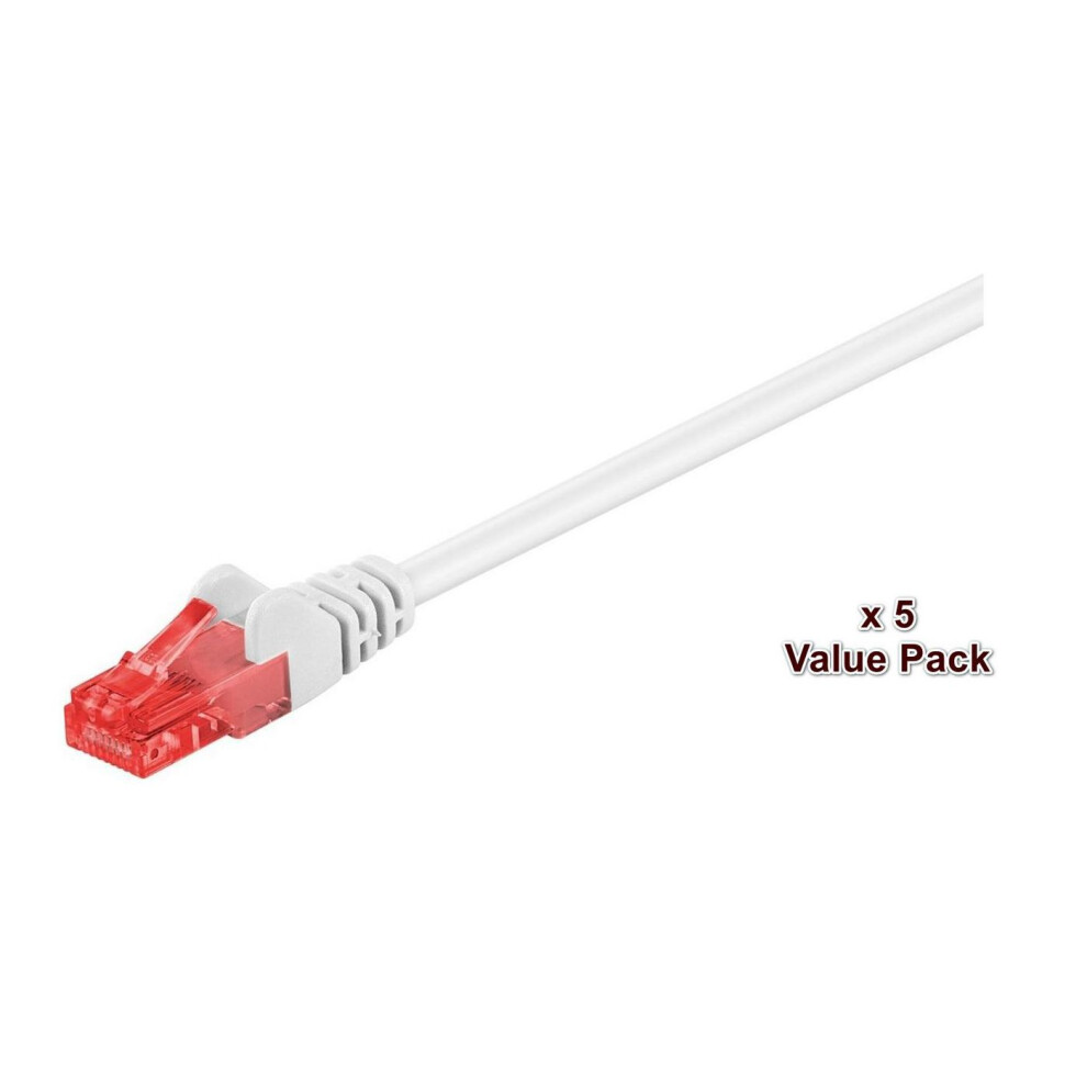 Weiß Microconnect U/Utp Cat6 15M 5Er-Pack - Bild 3