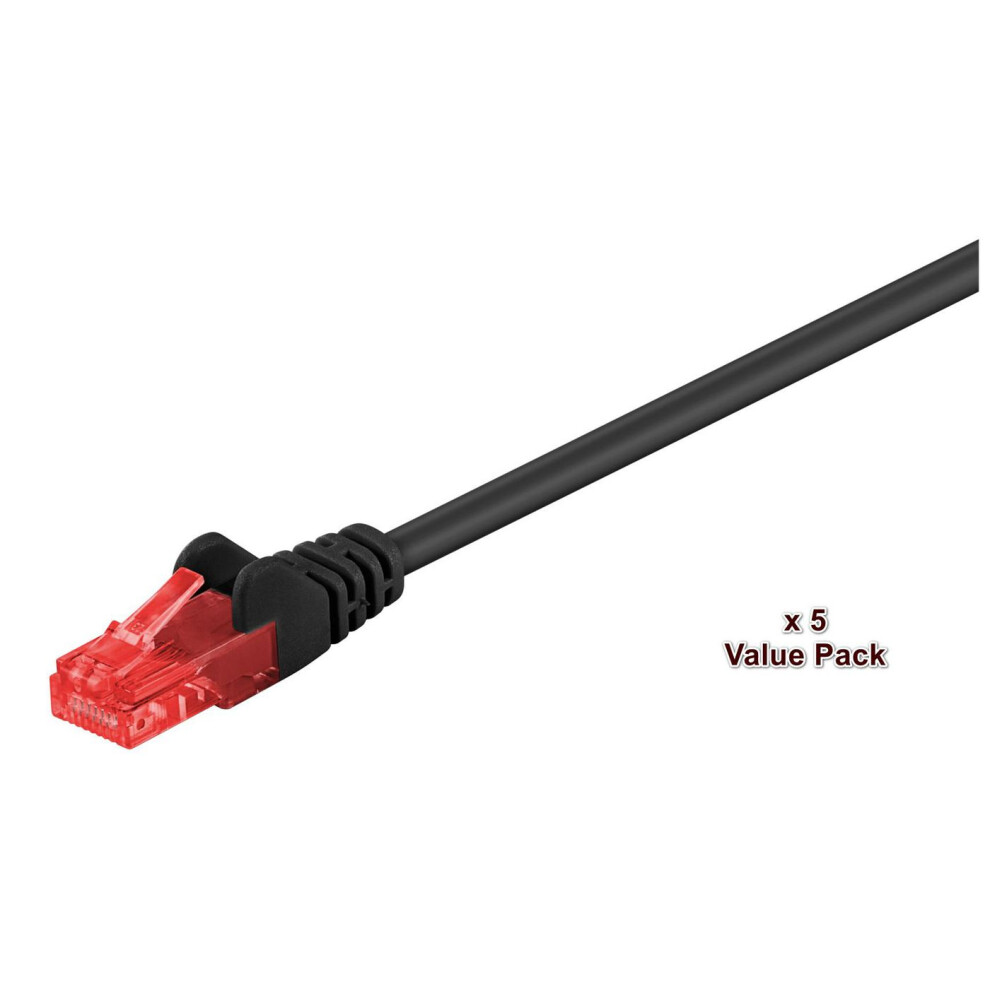 U/Utp Cat6 15M 5 Pack Black 5711783229452