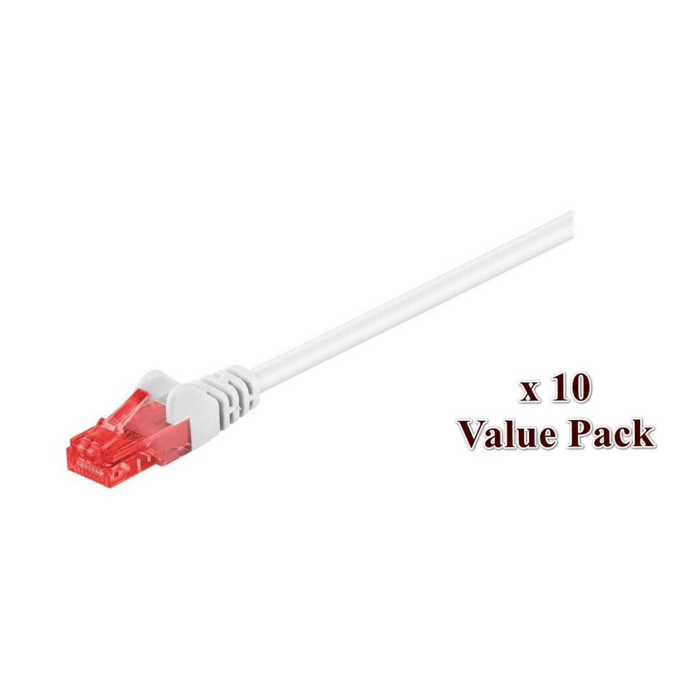 U/Utp Cat6 10M 10 Pack White 5711783229667