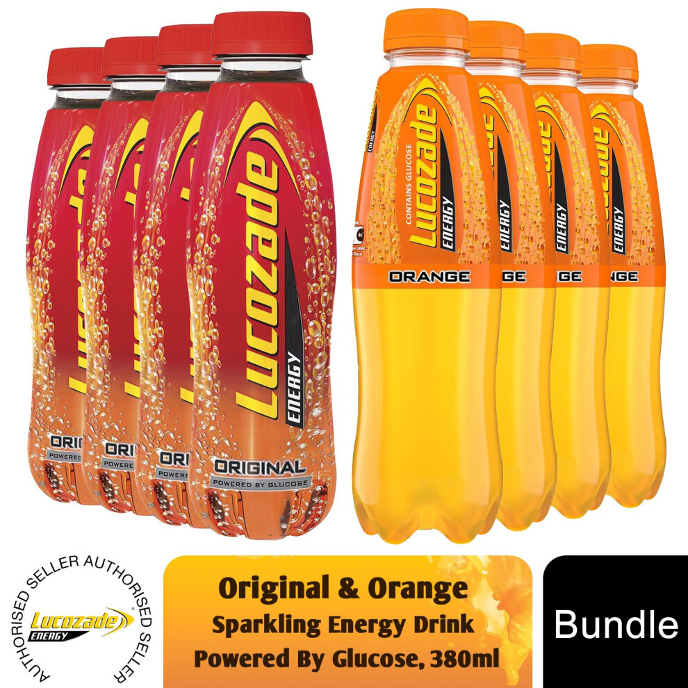 Lucozade Original & Sparkling Energy Drink, 380Ml Orange
