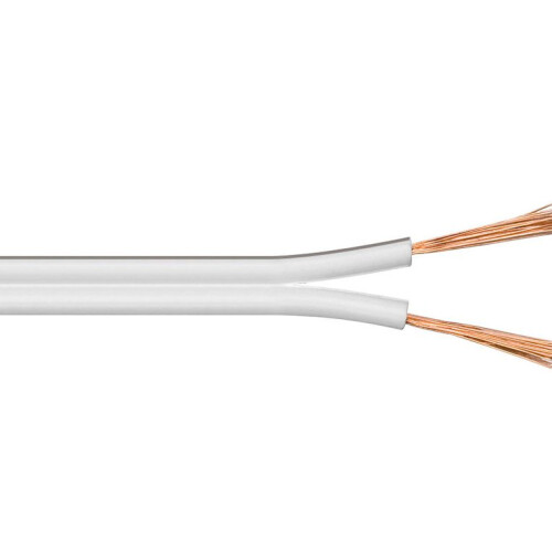 MicroConnect kabel głośnikowy 100m Biały