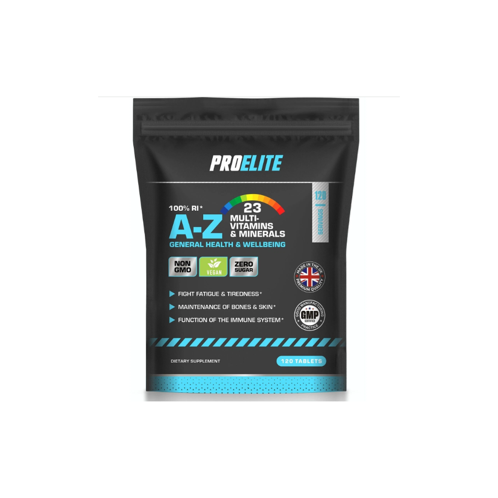 A-Z Multi Vitamins and Minerals for Men Women 120 Tablets - 100% RDA - Vegan UK