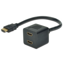 HDMI-splitter - MICRO CONNECT - 20 cm - Passief - Zwart - HDMI (V) naar HDMI (M)