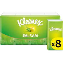 Kleenex Balsam Pocket Pack Tissues, 8 Pocket Packs