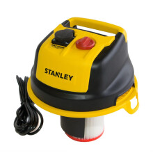 Aspirador de agua y polvo con carro STANLEY 1200 W depósito 20 L con toma de corriente portátil