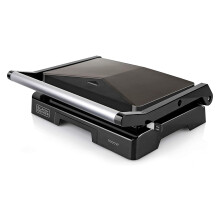 BLACK+DECKER BXGR1000E 1000W tosti-ijzer, 23x14,5cm platen, cold touch handgreep, zelfinstellende bovenplaat