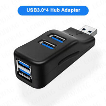 (4-USB 3.0) Mini 4-portowy koncentrator USB, adapter rozdzielający transmisję danych o dużej prędkości,