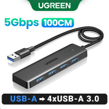 (100 cm) Hub USB 3.0 4 porty Hub USB Slim kompatybilny z myszką i klawiaturą kompatybilną z laptopem