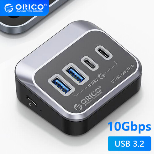 (D)USB 3.2 Dockningsstation Hub Typ C 10Gbps Splitter Switch Dock Multi Port Socket USB-A Gen2 kompatibel 1
