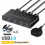 (USB3.0)KVM Switch USB 3.0 Switch Shared Controller Hub Adapter 4 ingångar 4 utgångar USB 3.0 Switcher 1