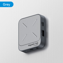 (Grå)Hagibis Magnetic USB C Hub Type-C Multiport Adapter Dockningsstation 4K HDMI 100W PD kompatibel