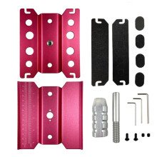 (Pink Heighten)Metal Repair Station Workbench Assembly Platform For TRX-4 Axial SCX10 II RC Crawler 1/10 1/8 1/12 RC