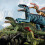 (Γ) Ηλεκτρικό τηλεχειριστήριο Velociraptor Tyrannosaurus Rex προσομοίωση 3