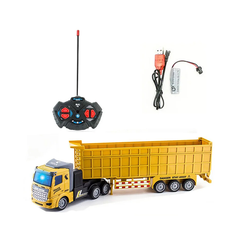 (Coffret cadeau) Camion télécommandé 1/48, jouet robuste, voiture, camion, semi-remorque, construction