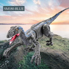 (SM180) Kaukosäätimellä ohjattavat dinosauruslelut, kävelydino valolla ja äänellä Velociraptor Tyrannosaurus Rex