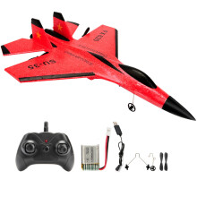 (Czerwony) SU35 RC Samolot FX620 FX820 2.4G Zdalnie sterowany model szybowca z oświetleniem LED