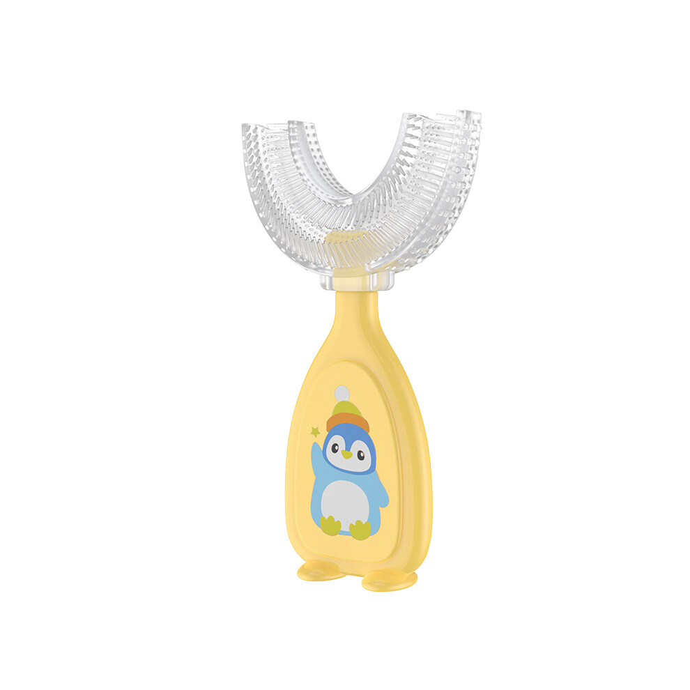 (BDE0005-C) 1 brosse à dents d'entraînement en silicone souple pour bébé, outil de soins bucco-dentaires