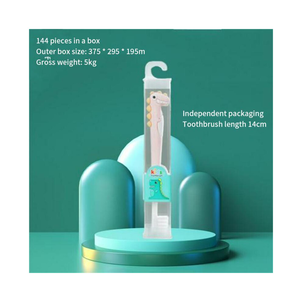 (04)Soins bucco-dentaires Nettoyage Cheveux doux Dinosaure Petite tête Bébé Dents Brossage Artefact