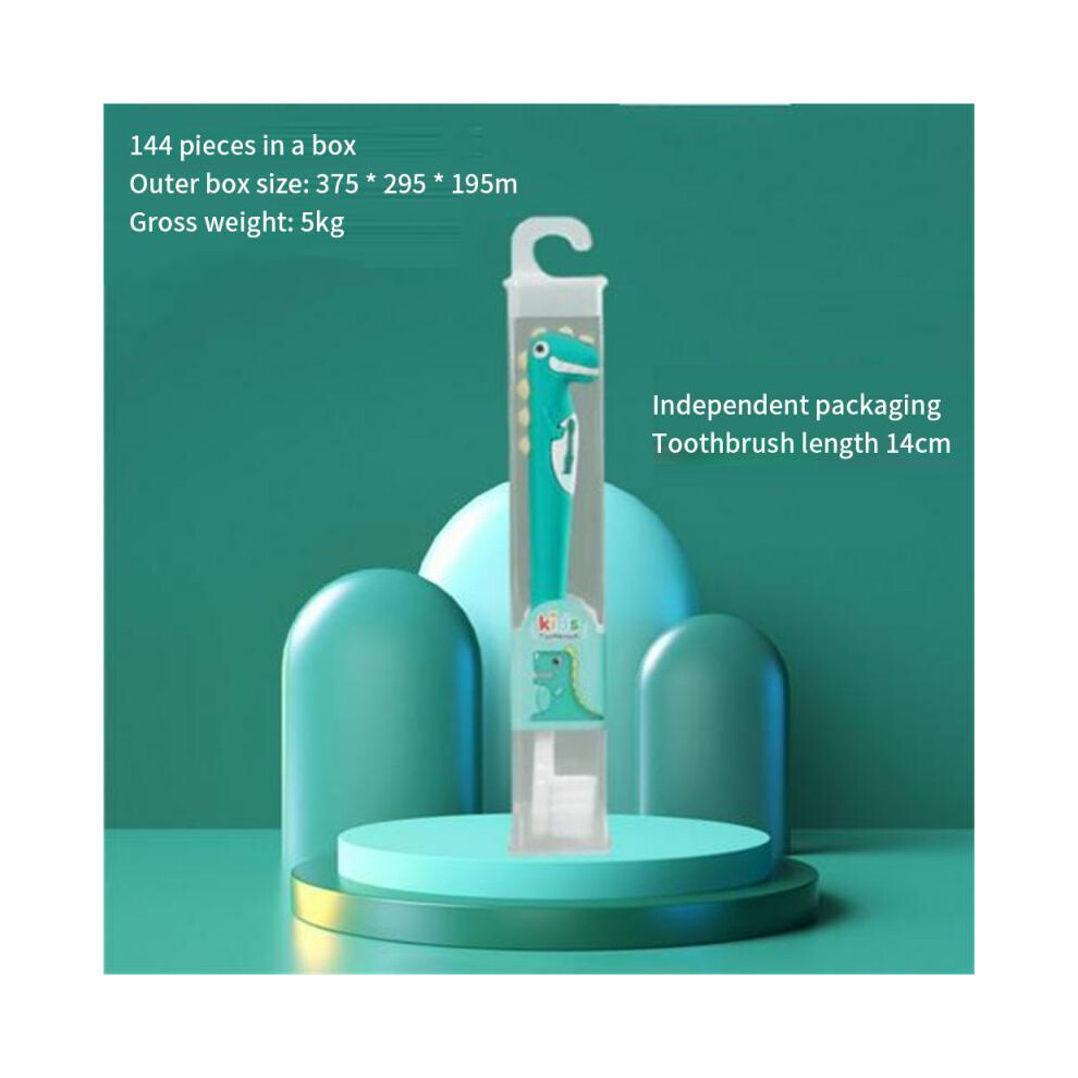(01)Soins bucco-dentaires Nettoyage Cheveux doux Dinosaure Petite tête Bébé Dents Brossage Artefact